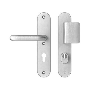 AXA Oval Plus veiligheidsbeslag voordeur D-knop/U kruk PC72, Verzenden, Nieuw
