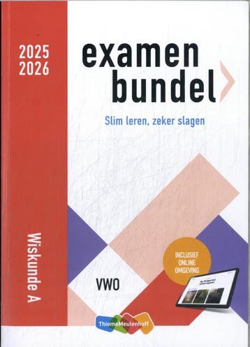 Examenbundel Wiskunde A vwo 20252026 9789006994667, Zo goed als nieuw