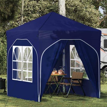 vidaXL Pop-up partytent 192 x 192 x 245 cm Blauw, Verzenden, Nieuw, Partytent