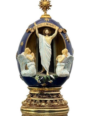 Fabergé ei - Opstanding - House of Faberge 24 Karat Gold