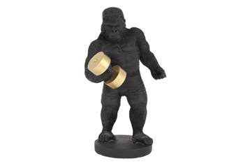 Decoratiefiguur KING APE 30cm gorilla zwart goud - 48044, Huis en Inrichting, Ophalen of Verzenden, Nieuw