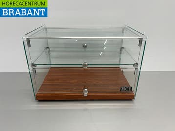 HCB Glazen opzet vitrine 50 liter 55,4 cm Horeca, Ophalen of Verzenden, Nieuw in verpakking
