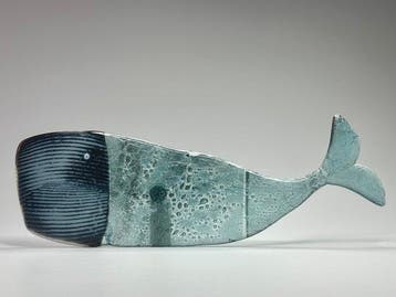 Studio Habrat - Beeldje - Whale - fusie, Antiek en Kunst, Antiek | Glas en Kristal