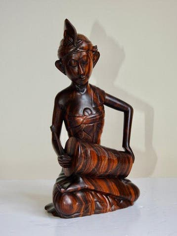 Bali trommel speler - Art Deco stijl - Indonesië