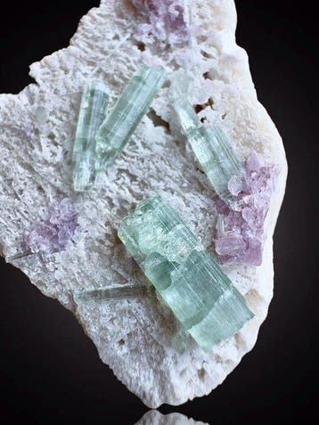 Zeer esthetische blauwe toermalijn Mineralencollectie -, Verzamelen