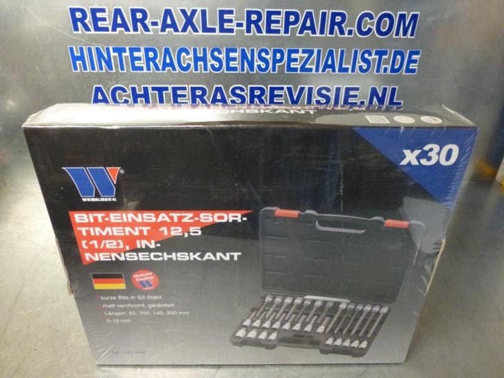 Welzh 30 delige set bits, mat verchroomd (Gereedschappen), Auto diversen, Autogereedschap, Nieuw, Verzenden