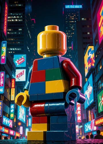 SSICK - [XL MATTE PAPER] Block City, Kinderen en Baby's, Speelgoed | Duplo en Lego, Nieuw