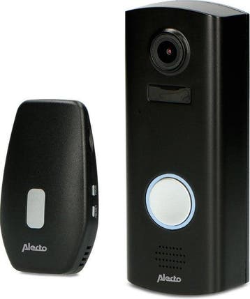 Alecto DVC600IP - Video Deurbel met Camera en Wifi - Zwart, Verzenden, Zo goed als nieuw