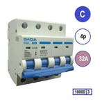 Gacia installatieautomaat 4 polig C32 10KA - PB8H-4C32, Doe-het-zelf en Verbouw, Elektra en Kabels, Ophalen of Verzenden, Nieuw
