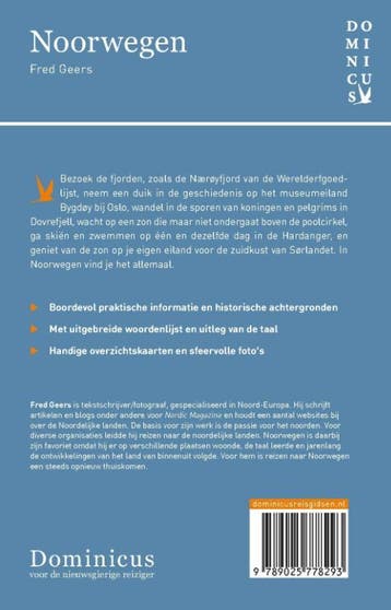 Noorwegen / Dominicus reisgids 9789025778293 Fred Geers, Verzenden, Gelezen, Fred Geers