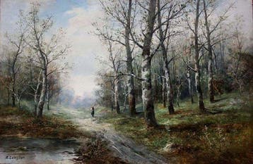 Karl Kaufmann (1843 - 1905) - Spring forest