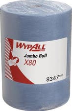 Kimberly-Clark WypALL werkdoek X80 Hydroknit blauw - rol, Verzenden