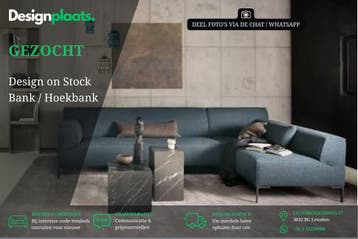 GEZOCHT: Design on Stock Bloq Hoekbank — Direct Inkoop, Zo goed als nieuw, Design Bankstellen Design on Stock