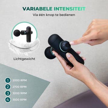 2dekans | Massagerr® Mini Massage Gun PRO - Relax en, Sport en Fitness, Massageproducten, Ophalen of Verzenden, Gebruikt