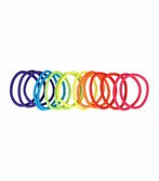 Haarelastieken Basic - Zonder Metaal - Felle Kleuren - Set, Nieuw