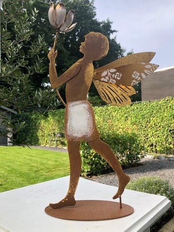 Decoratief ornament - Europa - ENGEL MET BLOEM