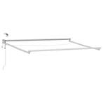 vidaXL Elektrisch uitschuifbaar zonnescherm frame Wit 3 x, Verzenden, Nieuw