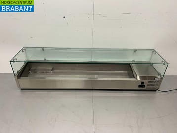 HCB RVS Opzetvitrine Opzet koelvitrine saladière 8 x 1/3 GN, Ophalen of Verzenden, Nieuw in verpakking