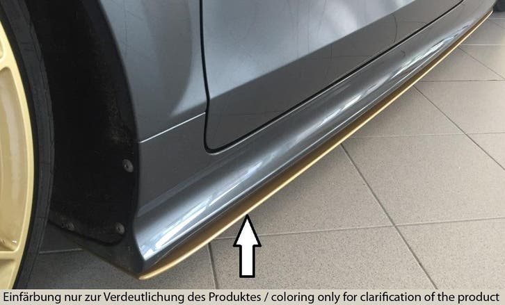 Rieger side skirt aanzetstuk | TT RS (8J): 09.09- - Roadster, Auto-onderdelen, Carrosserie en Plaatwerk, Nieuw, Audi, Verzenden