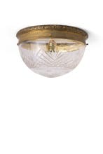 Klassieke Plafondlamp, Grote Plafondlamp, Geslepen Glas, Antiek en Kunst, Ophalen of Verzenden