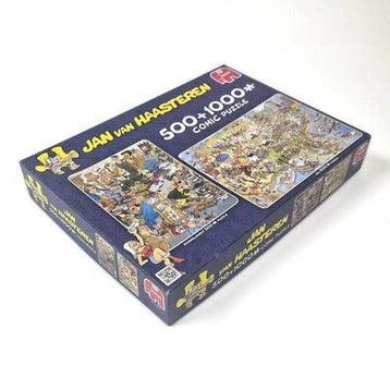 Jan van Haasteren Comic Puzzle USA & Rommelmarkt, 500 +, Verzenden, Gebruikt