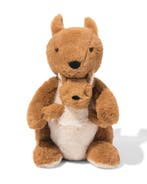 HEMA Knuffel kangaroo met baby 30cm, Verzenden, Nieuw