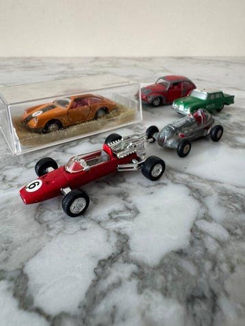 Schuco 1:66 - Modelauto (5) - Porsche 911 S, Ferrari Formel, Nieuw