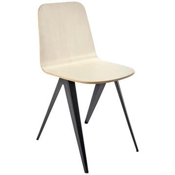Serax Stoel Sanba Zwart/creme - Eetkamerstoel - Nieuw in, Huis en Inrichting, Stoelen, Ophalen of Verzenden, Nieuw, Zwart, Klassiek