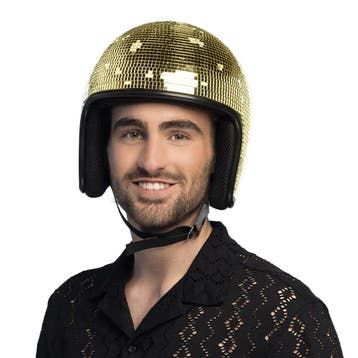 Disco Helm 70s Goud, Ophalen of Verzenden, Nieuw