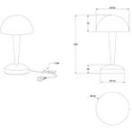 LED Tafellamp - Trion Candin - E14 Fitting - Warm Wit 3000K, Ophalen of Verzenden, Nieuw, Metaal