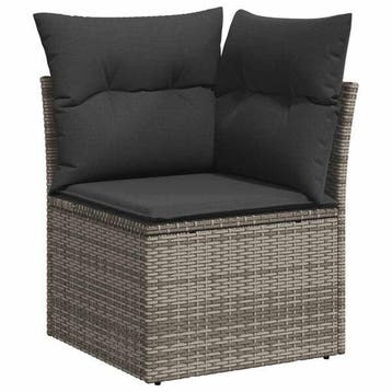Loungebank Tuin Grijs | 34% Korting | B-Keuze, Tuin en Terras, 4 zitplaatsen, Ophalen of Verzenden, Zo goed als nieuw, Loungeset