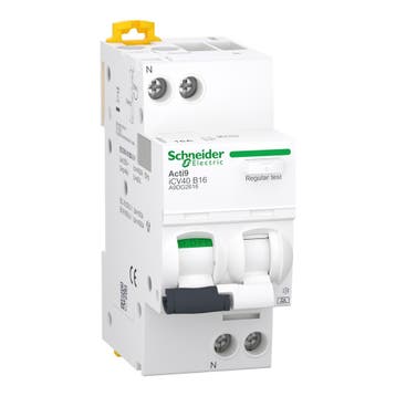 Schneider aardlekautomaat / 1-polig + nul, 30mA, B16A /, Doe-het-zelf en Verbouw, Elektra en Kabels, Ophalen of Verzenden, Nieuw