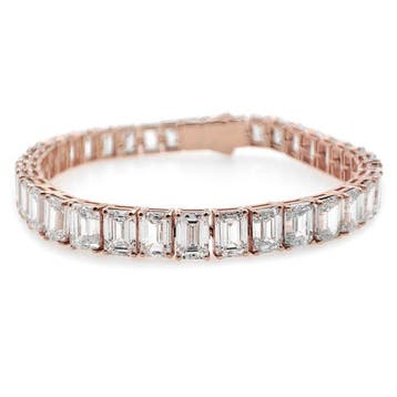 Armband - 14 karaat Roségoud - 26.62ct. tw. Diamant, Nieuw