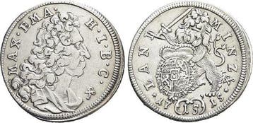 15 Kreuzer 1715 Bayern Maximilan Ii Emanuel 1679-1726, Verzenden