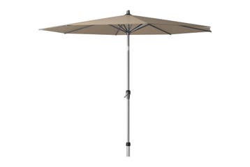 Platinum Riva parasol 3 m. Taupe, Tuin en Terras, Parasols, Verzenden, Nieuw, Stokparasol, Kantelbaar