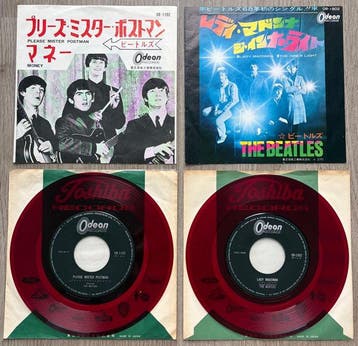 Beatles - 2x Japanese Red Vinyl 7” - Please Mister Postman &, Nieuw in verpakking