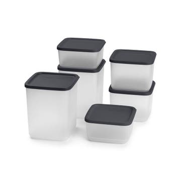 Tupperware Cubix Set Zwart (6), Huis en Inrichting, Ophalen of Verzenden, Nieuw