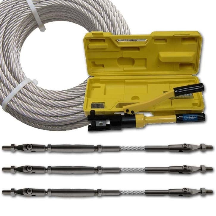 Staalkabel Balustrade Starterskit, Doe-het-zelf en Verbouw, IJzerwaren en Bevestigingsmiddelen, Verzenden