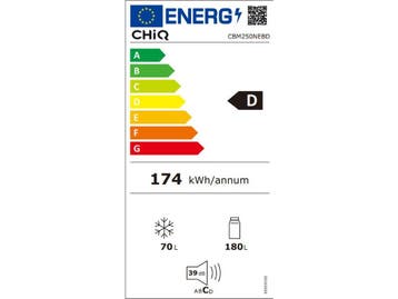 CHiQ CBM250NEBD - Koel-Vriescombinatie - 250L - No Frost -, Verzenden, Zo goed als nieuw