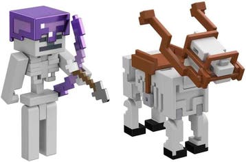 Minecraft Skeleton Horse 2-pack 8cm | Retourdeal 57% Korting, Ophalen of Verzenden, Gebruikt