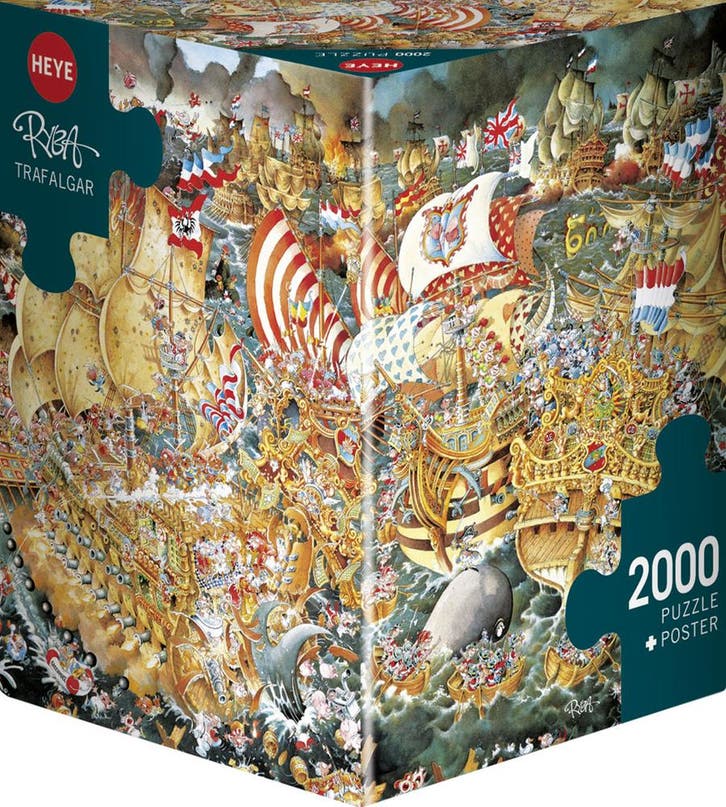 Triangle Box - Trafalgar Puzzel (2000 stukjes) | Heye -, Hobby en Vrije tijd, Denksport en Puzzels, Nieuw, Verzenden