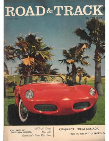 1957 ROAD AND TRACK MAGAZINE JULI ENGELS, Nieuw, Author