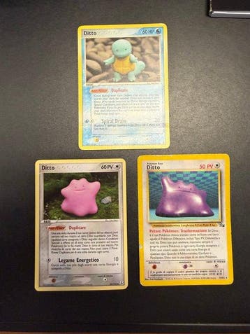 Pokémon - 3 Card - Ditto - Various sets, Hobby en Vrije tijd, Nieuw