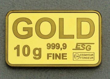 10 gram - Goud - Valcambi, Switzerland, ESG