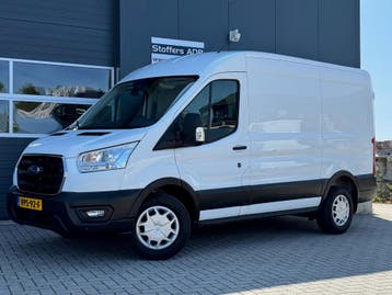 Ford Transit 350 2.0 TDCI 130pk L2H2 Trend MHEV | Camera | T, Stof, Gebruikt, Overige brandstoffen, Wit