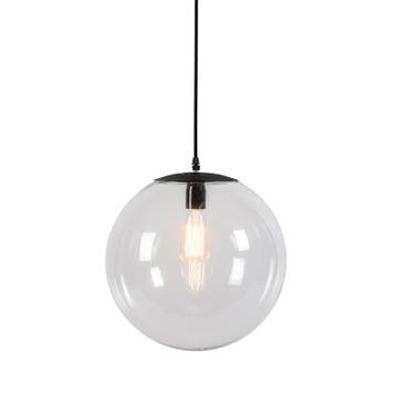 Moderne hanglamp transparant 35 cm - Pallon, Huis en Inrichting, Verzenden, Nieuw, Glas, Modern