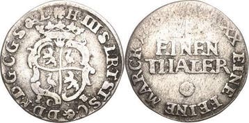 1/24 taler, daalder 1763, Reuss-aeltere Linie Untergreiz..., Verzenden