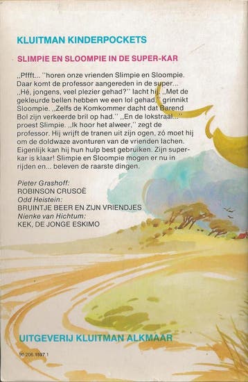 Slimpie en Sloompie in de super-kar / Kluitman kinderpockets, Boeken, Verzenden, Gelezen, Hoog