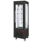Panoramische vitrine, 5 draaiende plateaus, 360 LT, Zwart, Verzenden, Nieuw in verpakking