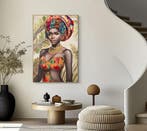 SCHILDERIJ MET LIJST DEVA -B- CM 82X4,5X122, Ophalen of Verzenden, Nieuw